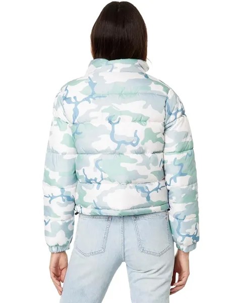 Куртка U.S. POLO ASSN. Crop Printed Camo Puffer Jacket, цвет Sage Camo