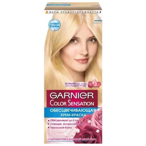 GARNIER Color Sensation стойкая крем-краска для волос, E0, Деколорант