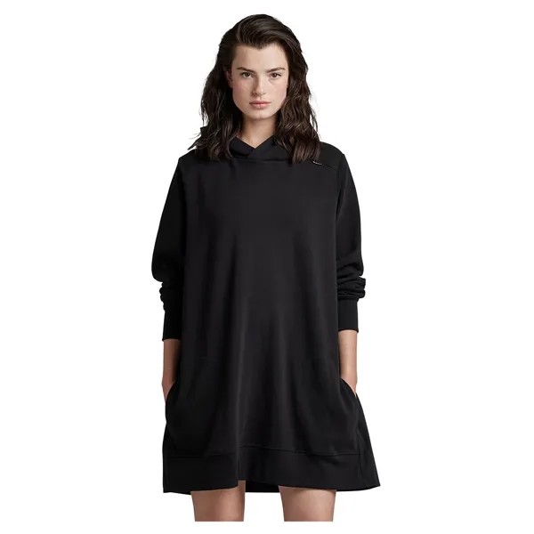 Платье с длинным рукавом G-Star Fabric Mix Loose, черный