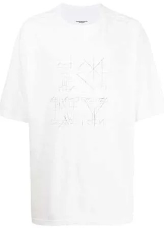 Takahiromiyashita The Soloist футболка оверсайз с графичным принтом