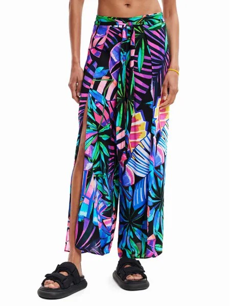 Брюки из ткани regular fit Desigual, мультиколор