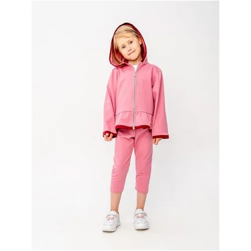 Комплект одежды GolD, размер 110, бордовый, розовый