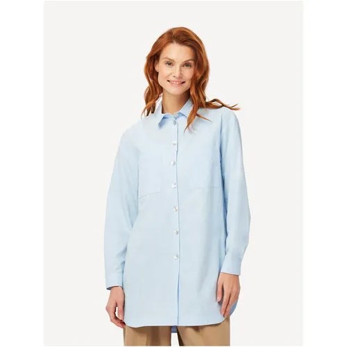 Рубашка  BIANCA, размер 42, светло-голубой