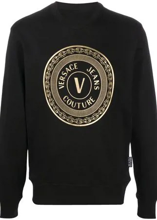 Versace Jeans Couture толстовка с нашивкой-логотипом