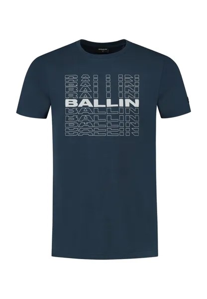 Футболка с принтом SLIM FIT CREWNECK Ballin, цвет navy