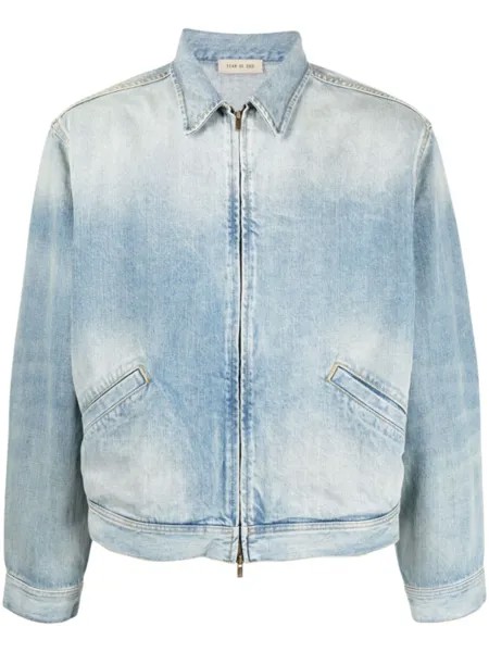 Fear Of God джинсовый бомбер на молнии, синий