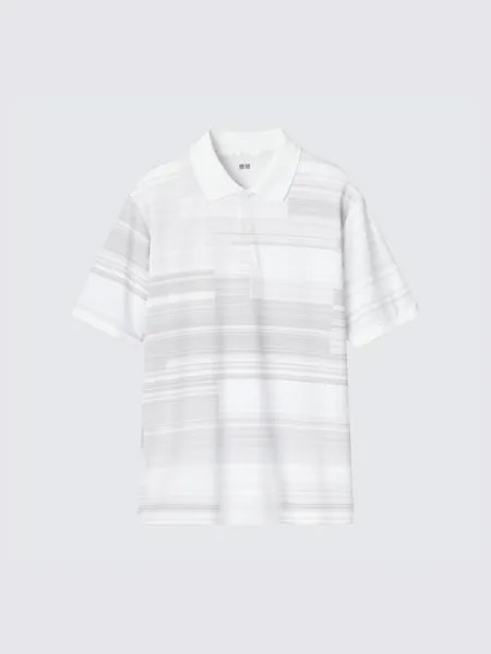 Рубашка поло dry-ex кей нисикори Uniqlo, белый