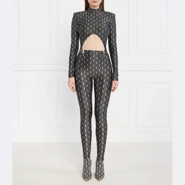 Комбинезон стандартного кроя Elisabetta Franchi, черный