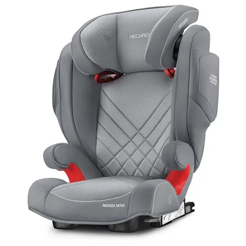 Автокресло группа 2/3 (15-36 кг) Recaro Monza Nova 2 SeatFix, Aluminium Grey