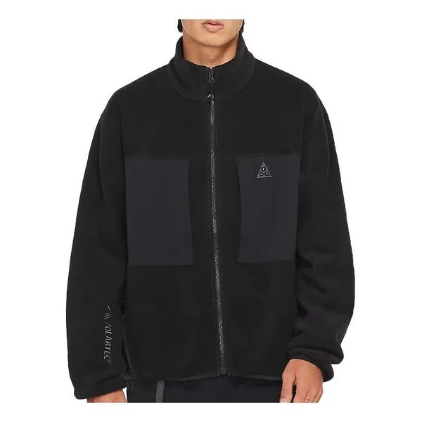 Куртка Nike ACG Polartec Wolf Tree Fleece Solid Color Zipper Jacket Black, черный