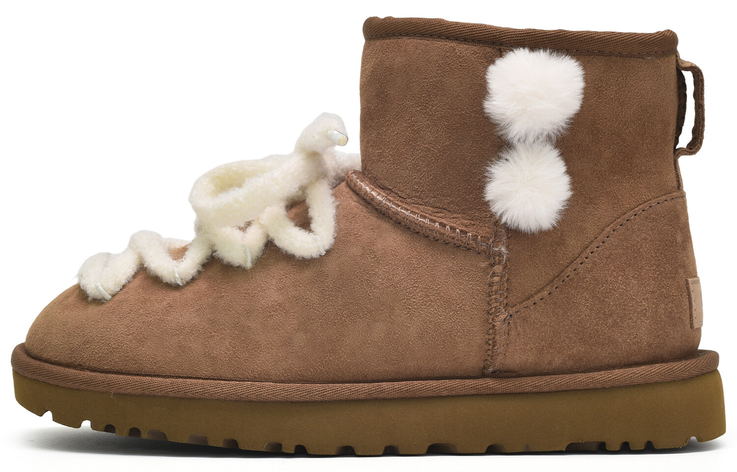 CLASSIC MINI Зимние ботинки женские коричневые/белые Ugg
