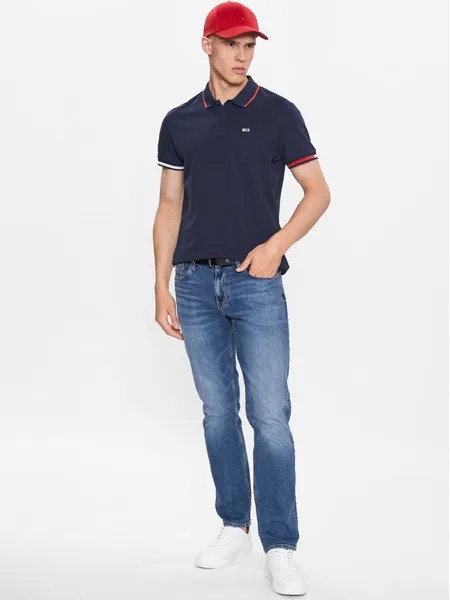 Рубашка поло стандартного кроя Tommy Jeans, синий