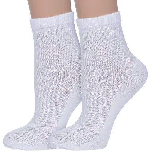 Носки PARA socks, 2 пары, размер 23, белый