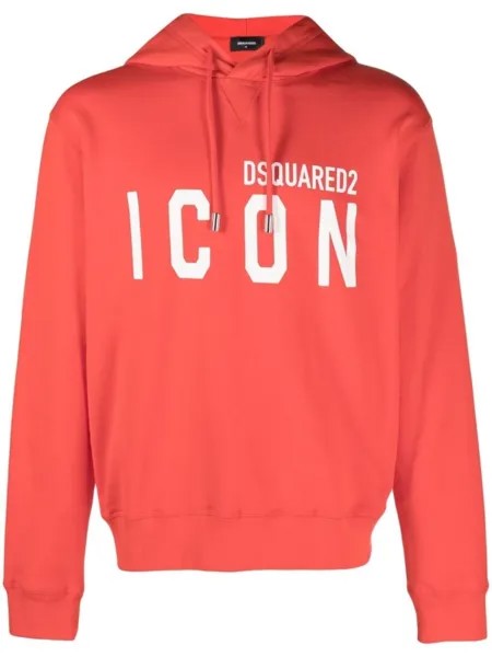 Dsquared2 худи с логотипом, оранжевый