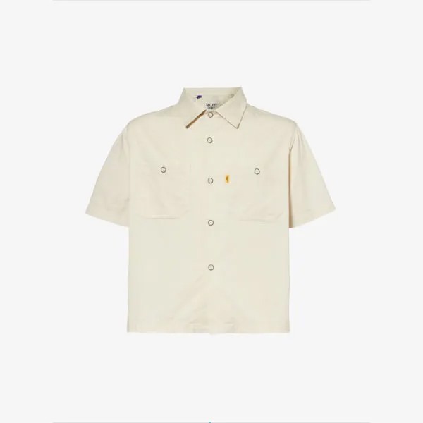 Рубашка свободного кроя Mechanic из хлопка с накладными карманами Gallery Dept, цвет natural