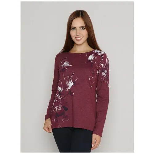 Лонгслив Style Margo, хлопок, размер 44, красный