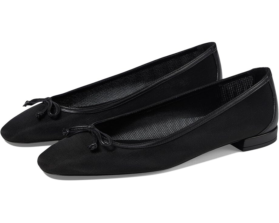Туфли на плоской подошве Stuart Weitzman Arabella Ballet Flat, черный