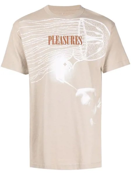 Pleasures футболка с логотипом