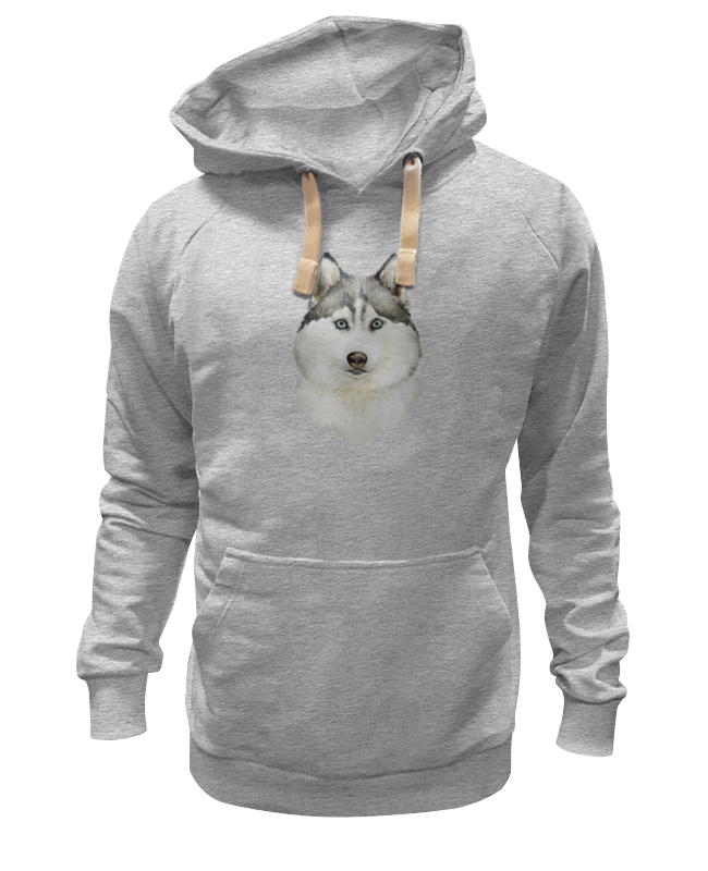 Худи Printio Хаски серое 3XL