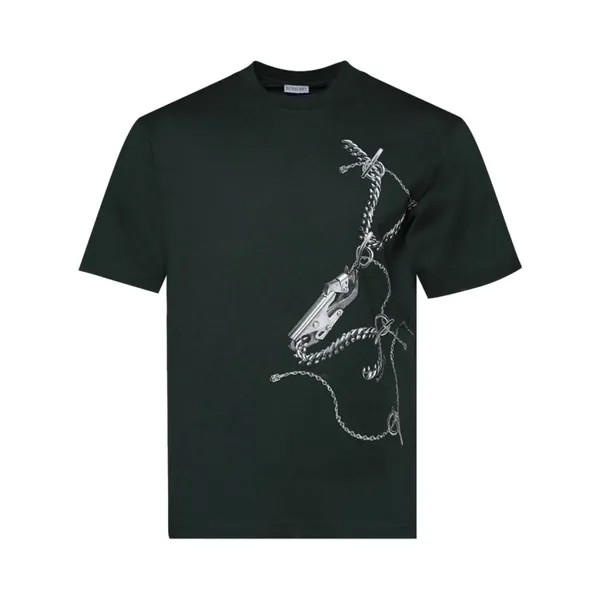 Футболка Burberry Knight Hardware T-Shirt, зеленый