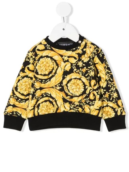 Versace Kids толстовка с принтом Barocco