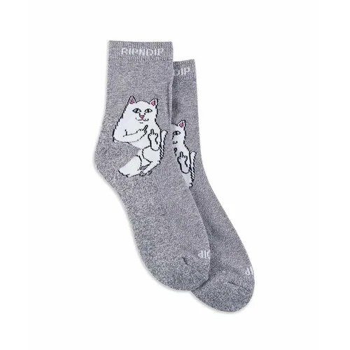 Носки RIPNDIP Ripndip, размер one size, серый, белый