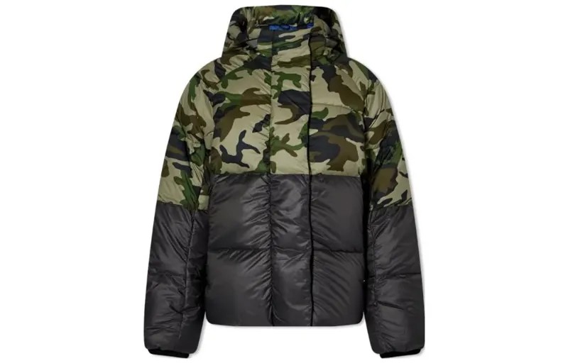 Женский пуховик Canada Goose, Классический камуфляж/графит/полярная ночь с блокировкой цвета