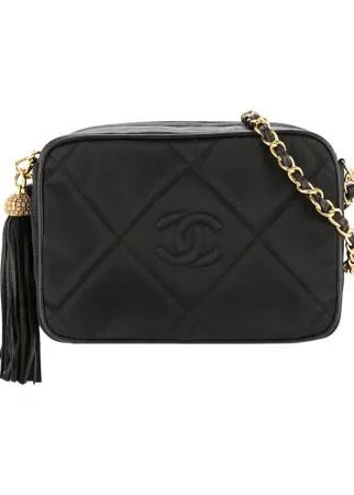 Chanel Pre-Owned стеганая сумка на плечо с кисточкой