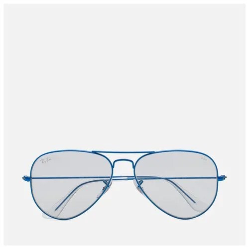 Солнцезащитные очки Ray-Ban Aviator Large Metal голубой, Размер 58mm