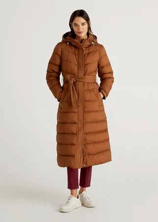 Пуховик-пальто женский United Colors of Benetton 21A_25WU5K355 коричневый 50