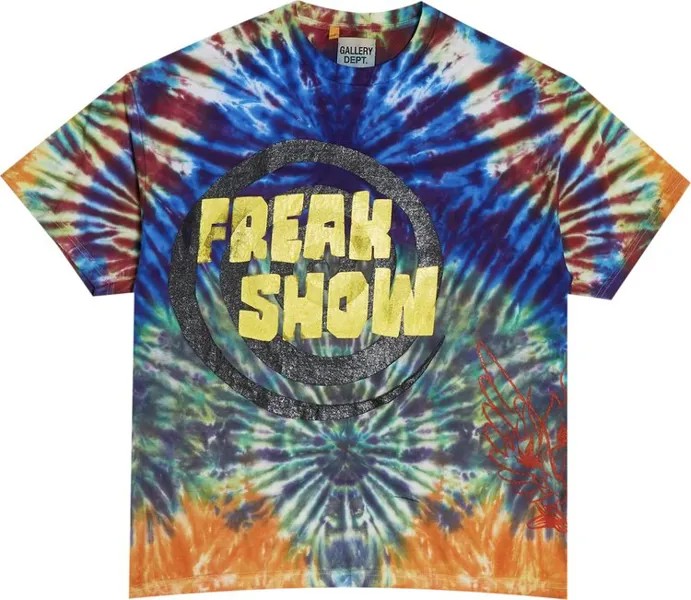 Футболка Gallery Dept. Freak Show Tie Dye Tee 'Multicolor', разноцветный