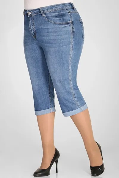 Бриджи женские AlmondShop М-12 1107.С1 синие 52 RU