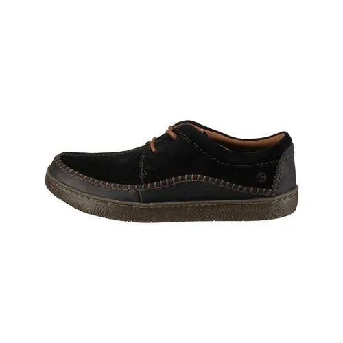 Полуботинки Clarks, демисезонные, натуральная замша, размер 46EU (11UK), черный