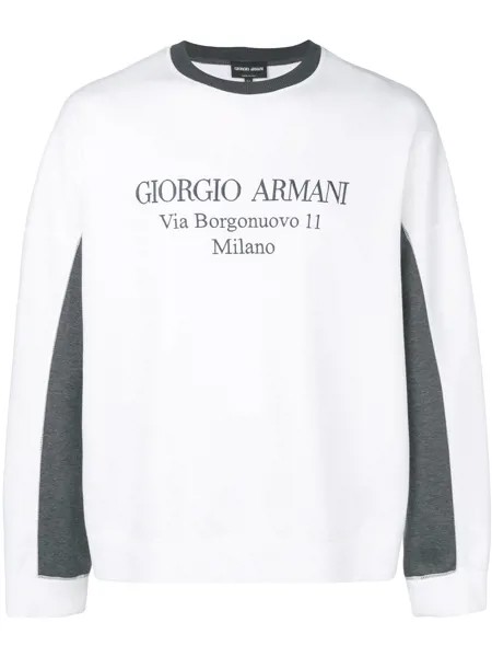 Giorgio Armani logo print sweatshirt
