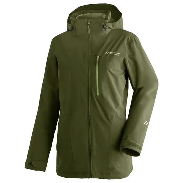 Куртка Maier Sports Ribut Long W Full Zip Rain, зеленый