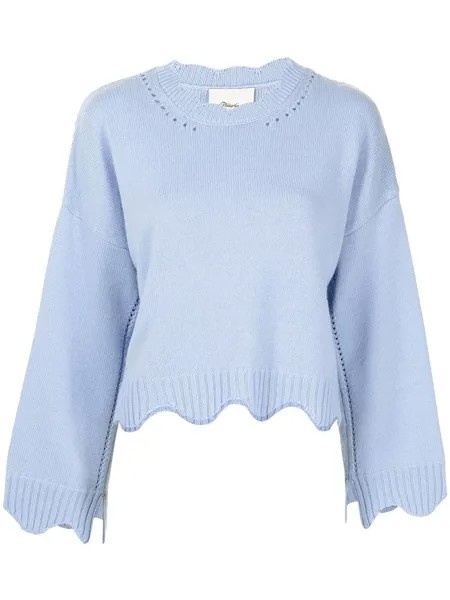 3.1 Phillip Lim scallop trim crop jumper