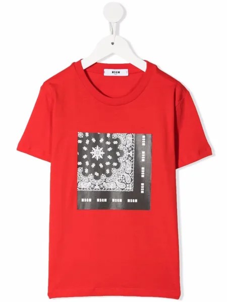 MSGM Kids футболка с графичным принтом