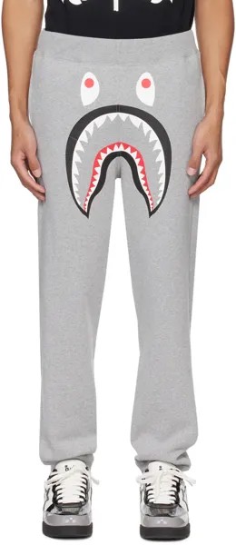 Серые спортивные штаны ABC Camo Shark Bape
