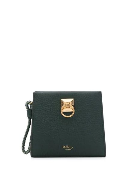 Mulberry Iris Zip-Around grained leather clutch bag