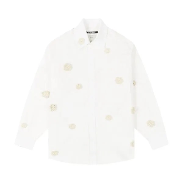 Рубашка Song for the Mute Long-Sleeve Pleated Box 'White', белый