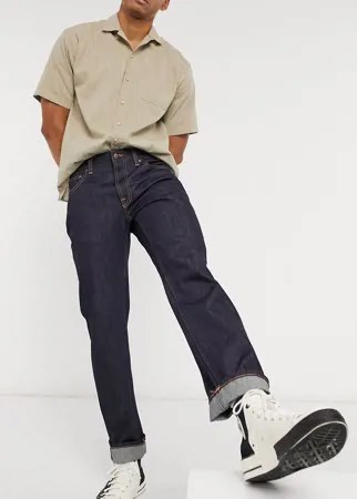 Темно-синие прямые джинсы с классической талией Nudie Jeans Co-Голубой