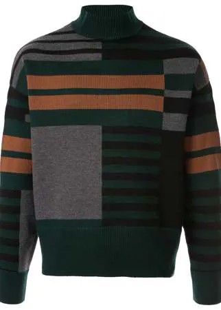 Cerruti 1881 трикотажный джемпер с геометричным принтом