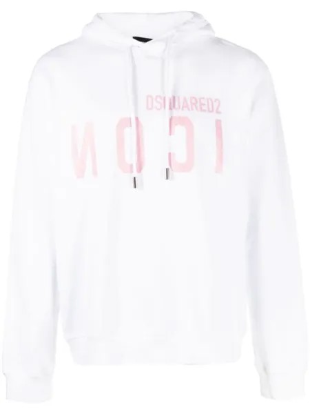 Dsquared2 худи Icon с логотипом, белый