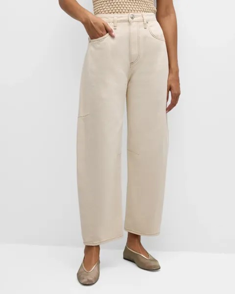 Джинсы Charlie с бочкообразным кроем Rag & Bone, цвет Ecru