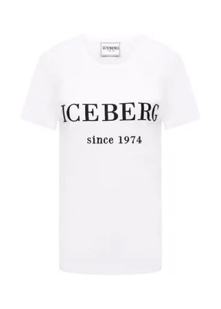 Хлопковая футболка Iceberg