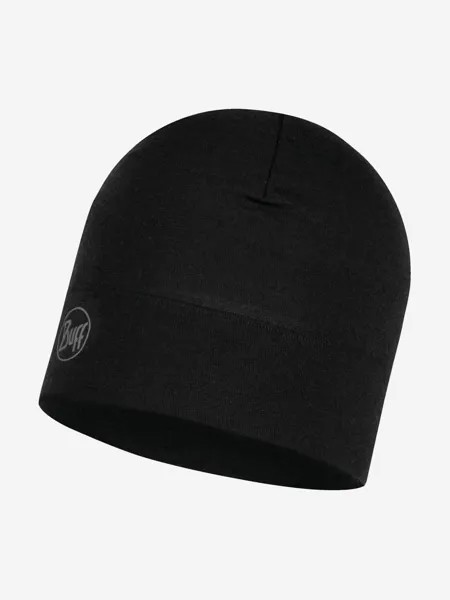 Шапка Buff Merino Migweight Hat Solid Black, Черный