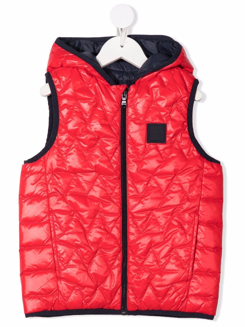 BOSS Kidswear дутый жилет на молнии