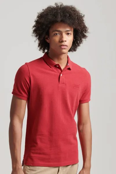 Классическая рубашка-поло из пике Superdry, красный