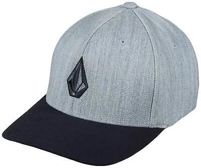 Кепка Volcom Full Stone Heather Flexfit — Хизер синий — Новинка