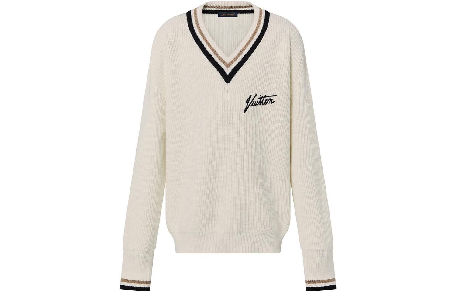 Новые квартальные продукты LV Sweater Men White Louis Vuitton, белый